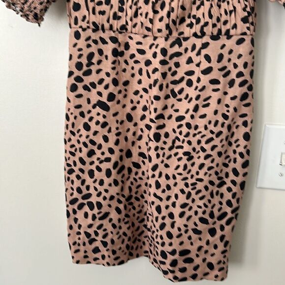 FRAME Animal Print Mini Dress 0 - Picture 3 of 8